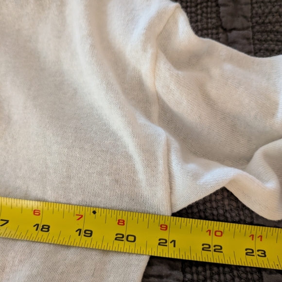 LOFT White Button-Up Cardigan Linen Blend M - Picture 10 of 13